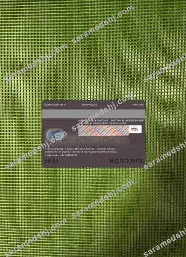 Angola Banco BIC bank master card photolook back